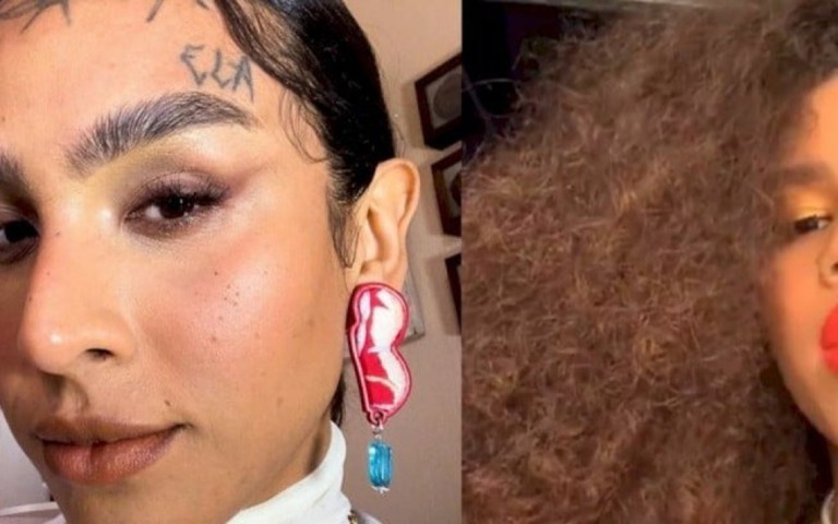 Linn da Quebrada e Maria, se beijam em festa do BBB