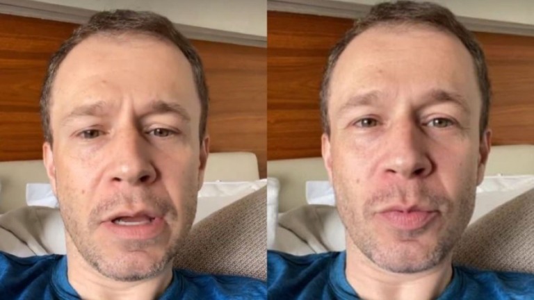 "É um momento delicado", diz Tiago Leifert sobre tratamento da filha