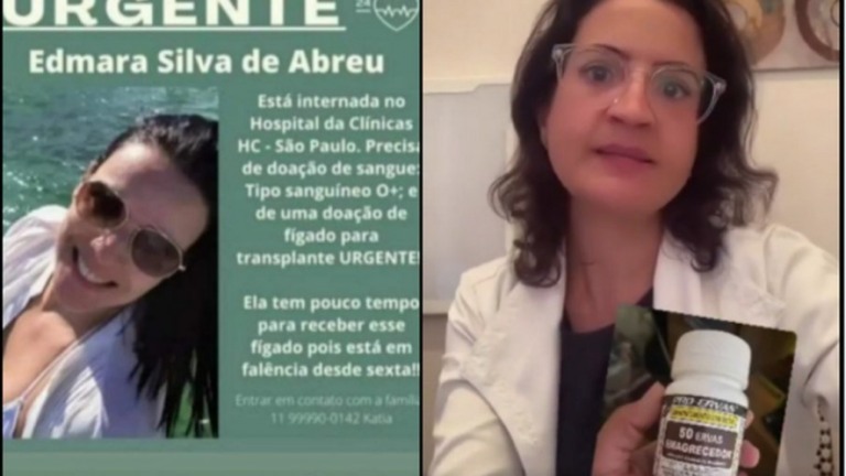 Mulher precisa de transplante de fígado após usar produto que emagrece