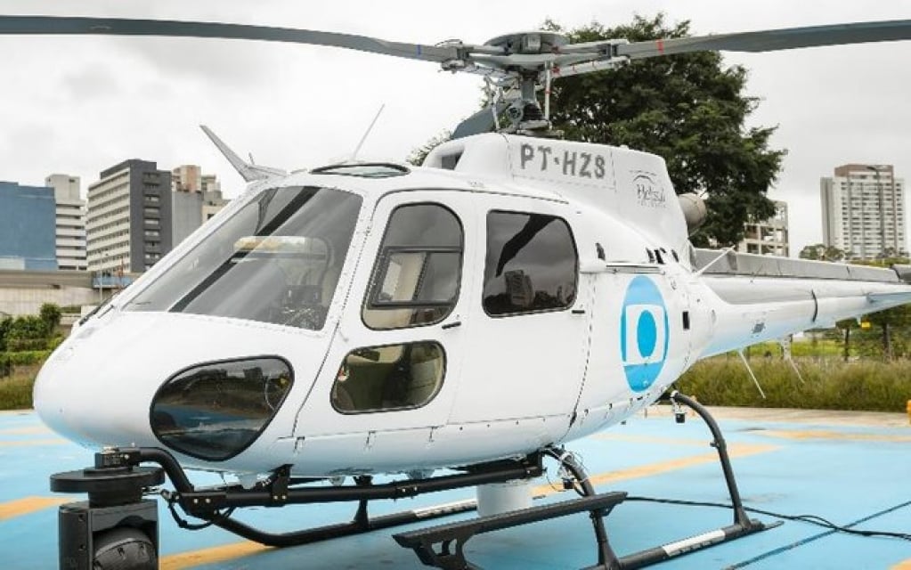 Em dia de temporal, Globo manda helicóptero buscar apresentadores em casa