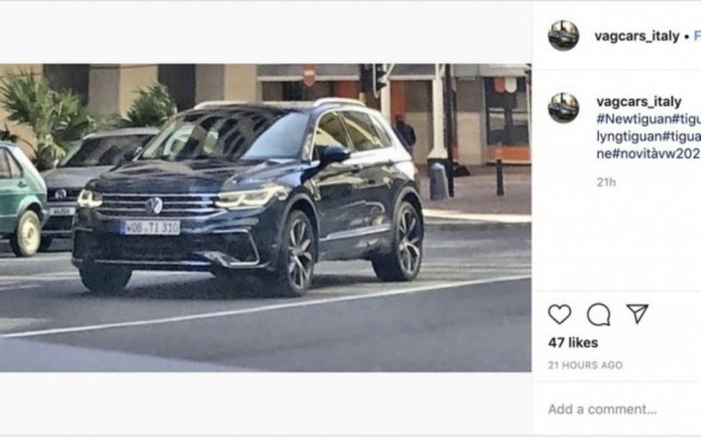 VW Tiguan 2021 aparece com dianteira inspirada no Novo Golf