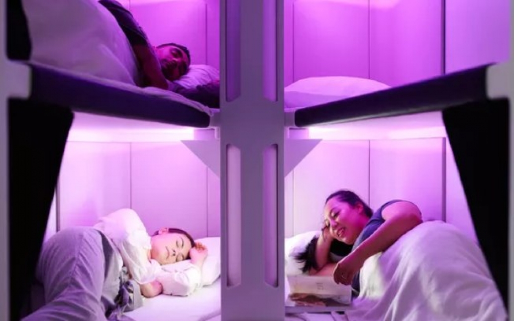 Cama dentro do avião? Companhia inova no conforto dos passageiros