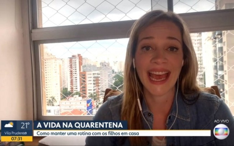 Em meio à pandemia, repórter da Globo revela gravidez ao vivo: "testei positivo"