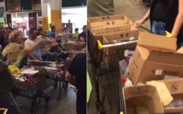 Na corrida às compras, supermercados têm confusão e redução de produtos