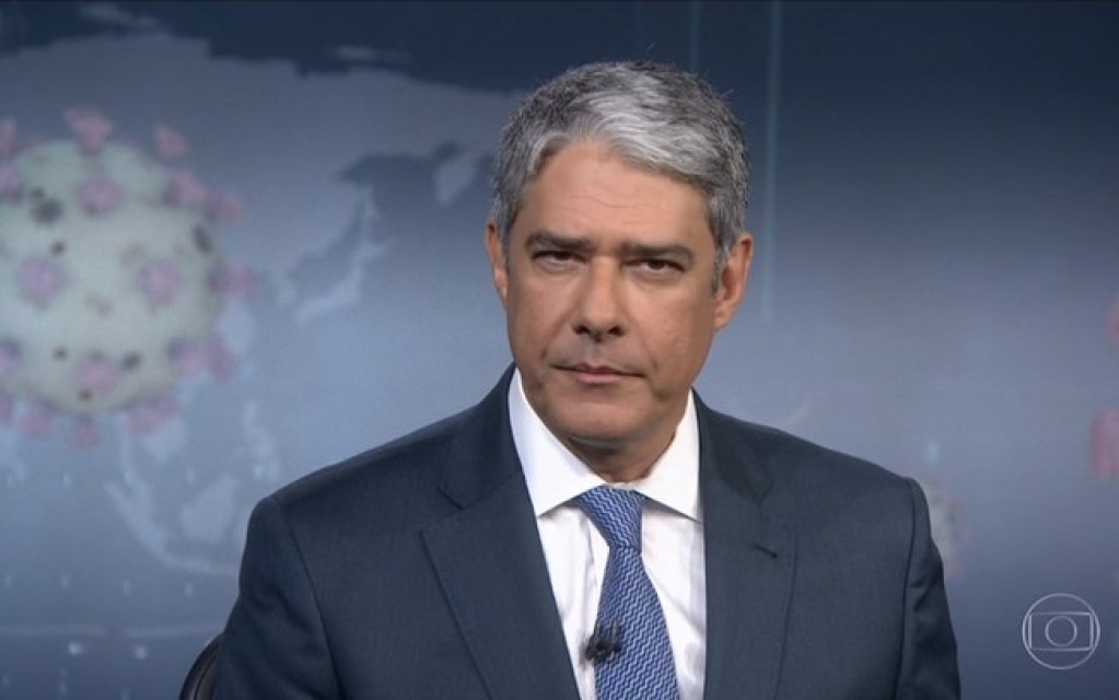 William Bonner quebra protocolo no "JN" e admite medo de adoecer William Bonner quebra protocolo no "JN" e admite medo de adoecer