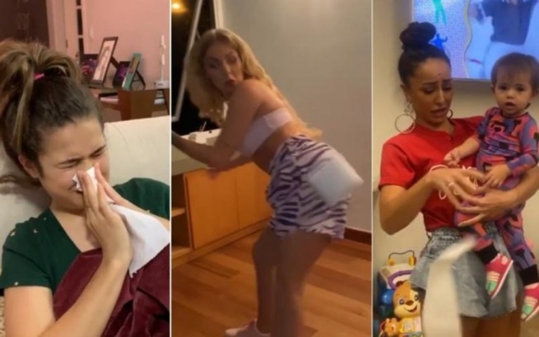 De Anitta a Maisa, desafio do papel higiênico une famosos em vídeo viral
