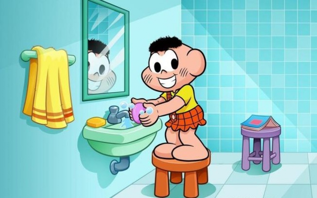 Para alertar sobre coronavírus, personagem Cascão aparece lavando as mãos