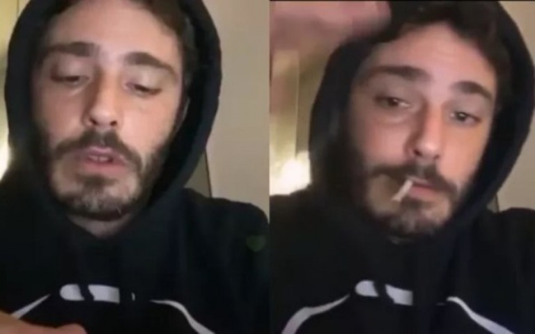 Ator da Globo fuma cigarro suspeito e fãs disparam: "Ídolo dos maconheiros"