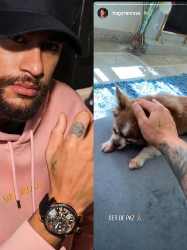 Copiou? Novo namorado da mãe de Neymar tem tatuagem igual a do jogador