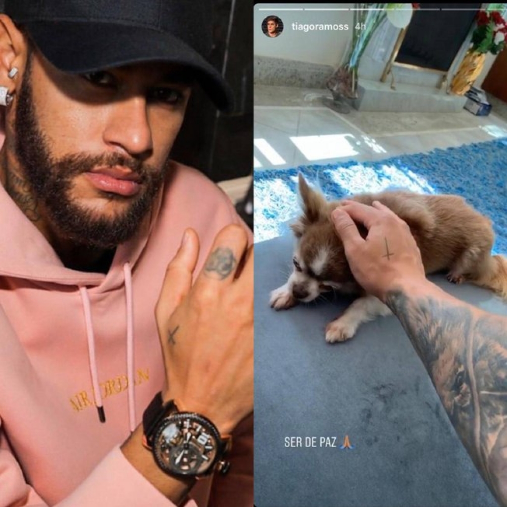 Copiou? Novo namorado da mãe de Neymar tem tatuagem igual a do jogador