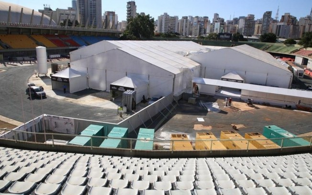 Começa funcionar terceiro hospital de campanha na cidade de São Paulo