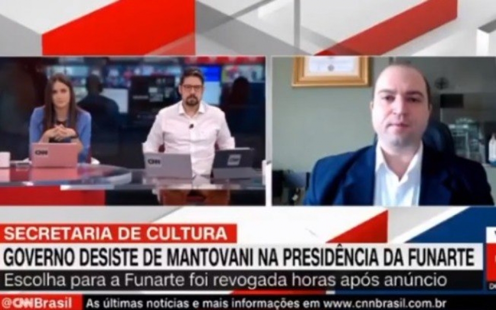 Ao vivo na CNN, Phelipe Siani corrige Dante Mantovani e defende Mari Palma