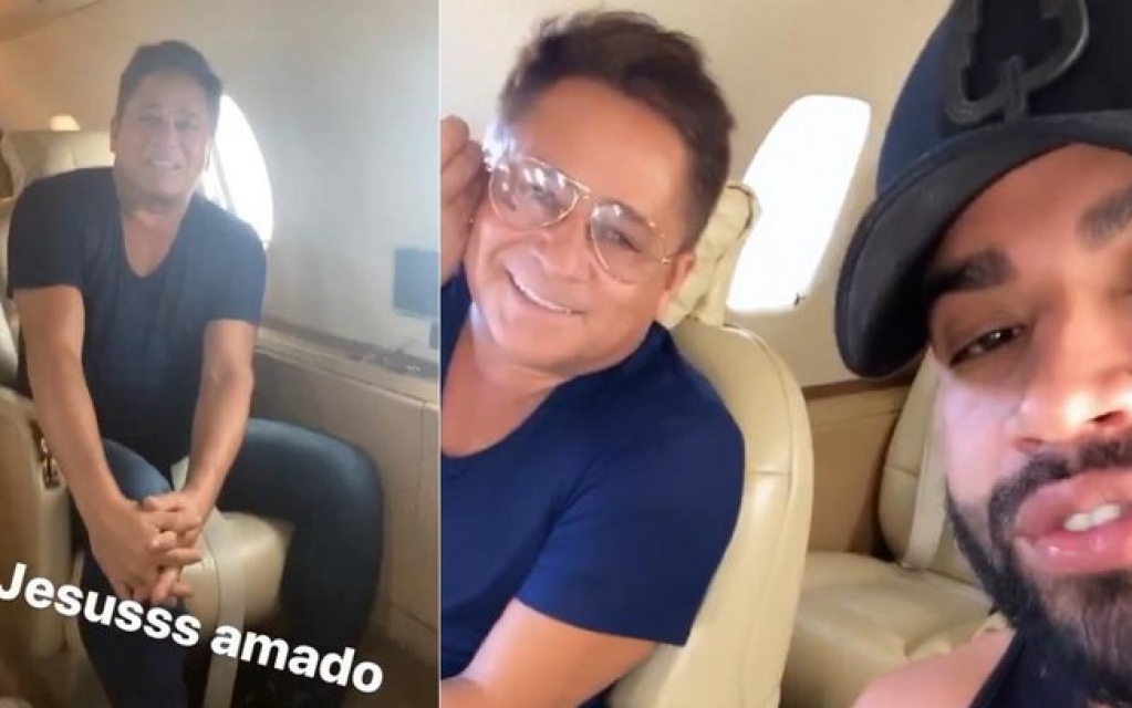 Gusttavo Lima e Leonardo passam sufoco em viagem de avião ao Pantanal