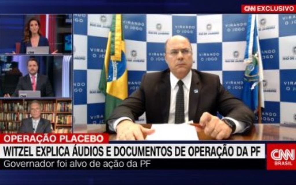 Monalisa chama a atenção de Witzel ao vivo na CNN: "Isso é uma entrevista"