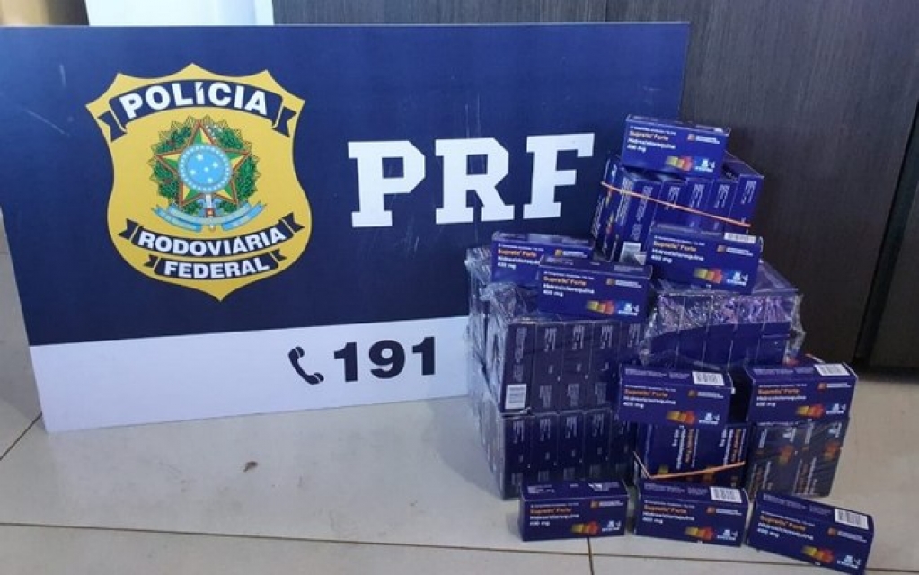 Contrabando de hidroxicloroquina é apreendido pela PRF em rodovia de Goiás