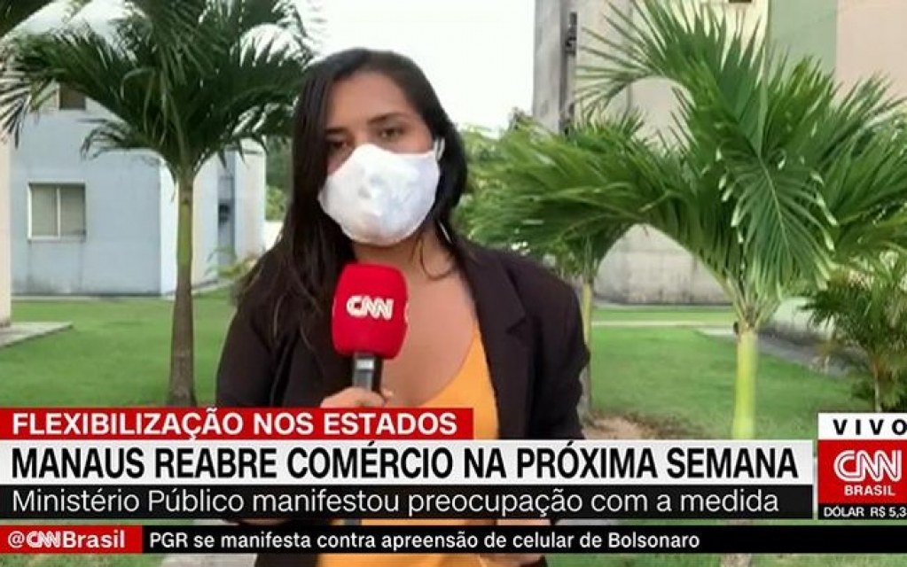 Repórter da CNN Brasil desmaia após passar informações ao vivo