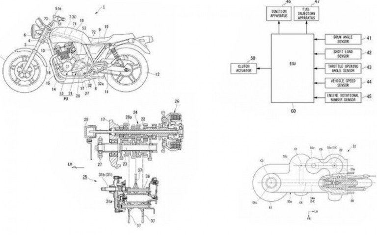 Honda registra patente que revela novo câmbio para a CB 1100