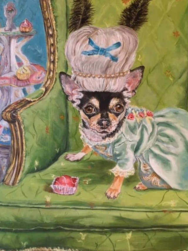 Pinturas de Chihuahua ajudam mulher a combater ansiedade