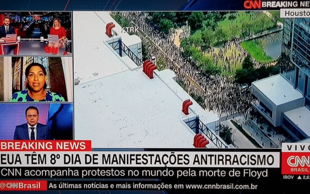 Convidada critica CNN, ao vivo, por ter Waack falando de racismo