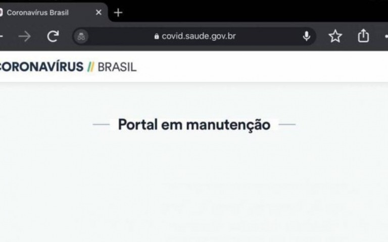 Em meio a atrasos com dados, site do Ministério da Saúde fica fora do ar