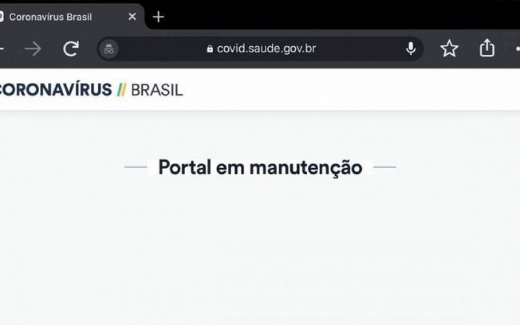 Em meio a atrasos com dados, site do Ministério da Saúde fica fora do ar