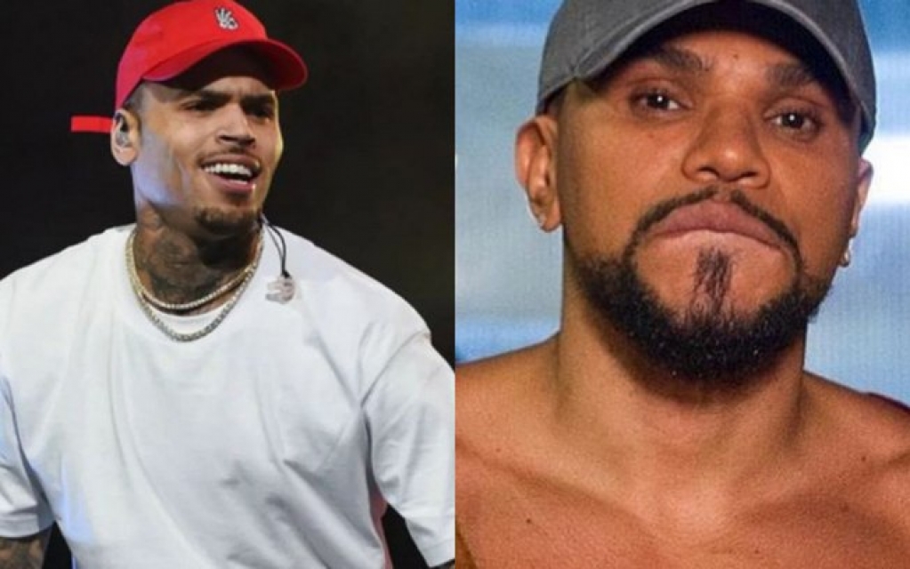 Naldo Benny conta que Chris Brown o reconheceu em festa e vira piada