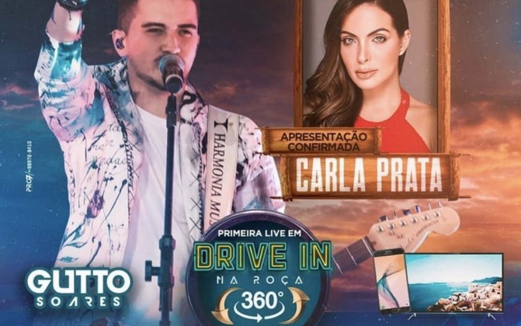 Carla Prata apresenta live solidária do  sertanejo Gutto Soares neste sábado