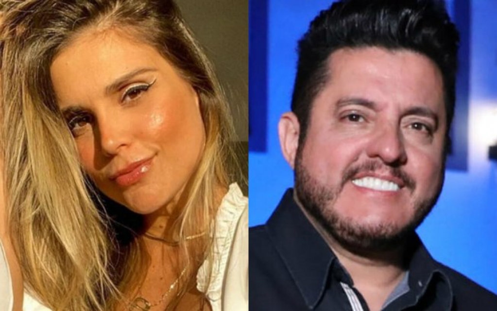 Sertanejo Bruno constrange Flávia Viana ao falar de gravidez: "Conhece o pai?"