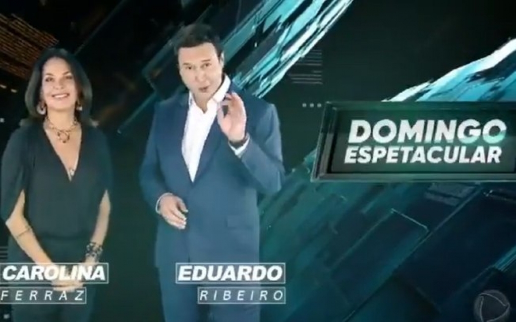 Primeira chamada do "Domingo Espetacular" com Carolina Ferraz está no ar