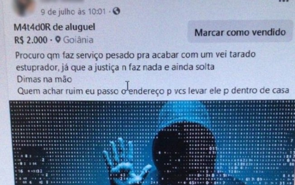 Pelo Facebook, "amiga" encomendou morte de homem que velou própria mãe