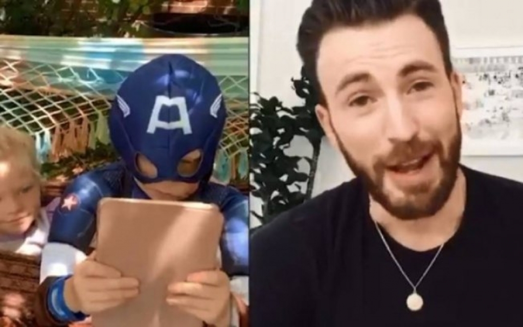 Garoto que salvou irmã de cachorro ganhará escudo de Chris Evans