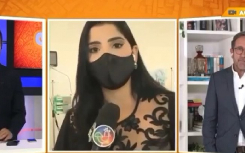 Repórter do SBT desmaia durante entrevista ao vivo e desabafa