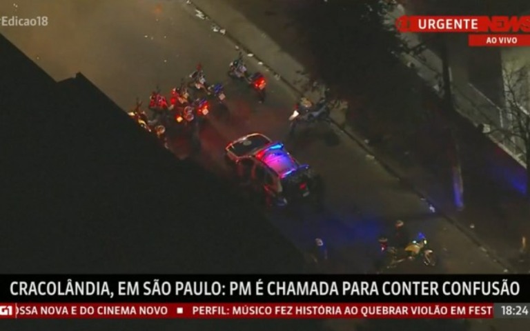 Operação de limpeza na Cracolândia tem confronto com a polícia