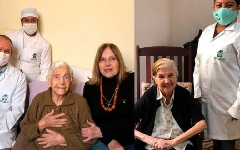 Irmãs de 100 e 96 anos vencem Covid-19 no Mato Grosso do Sul