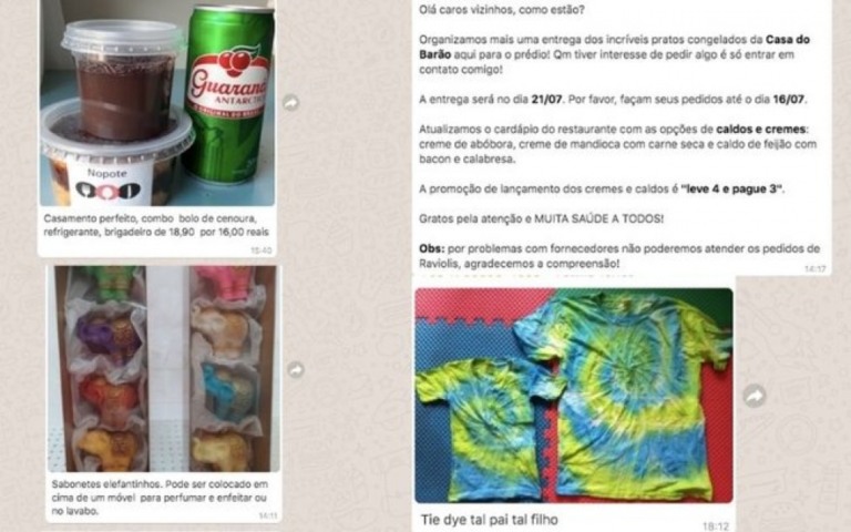Novo normal: vizinhos transformam grupo de WhatsApp do condomínio em marketplace