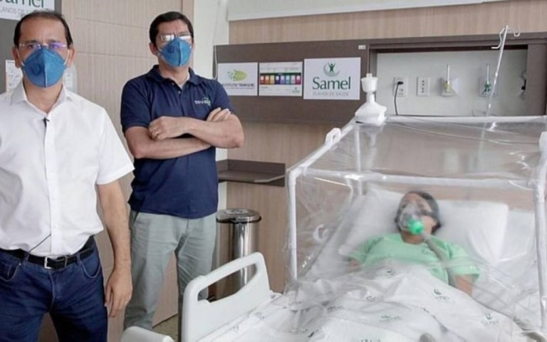 Cápsula para pacientes da Covid-19 reduz uso de respiradores
