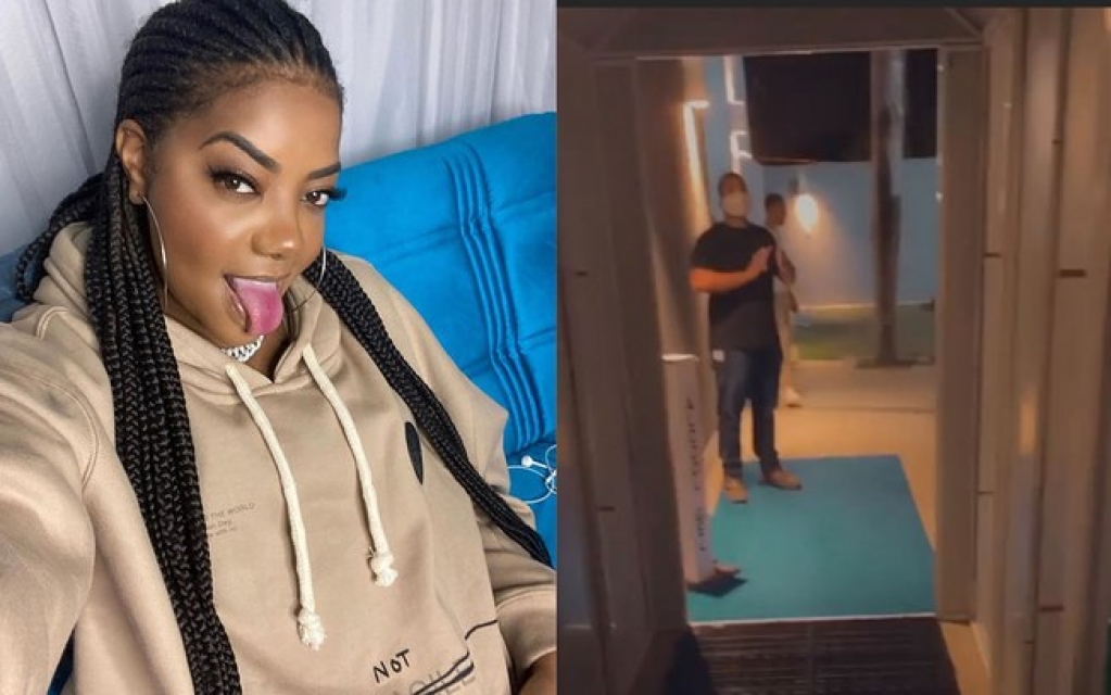 Ludmilla dá festa para amigos com túnel de descontaminação e tudo