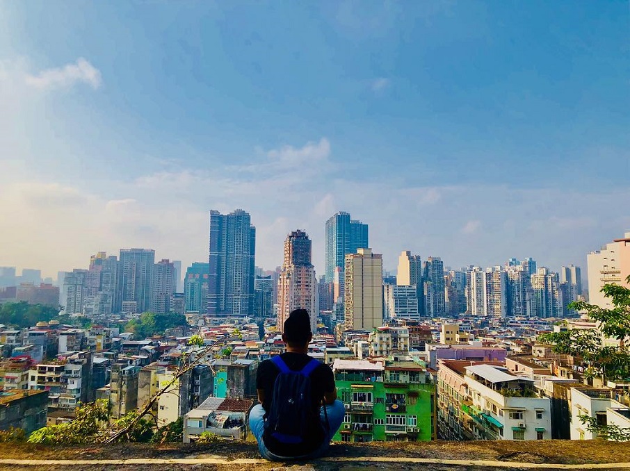 A vista da Fortaleza do Monte da cidade de Macau, na China.. Foto: Reprodução/Instagram 03.02.2023