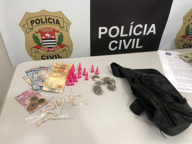 Investigação de roubos tem prisão por tráfico de drogas em Marília