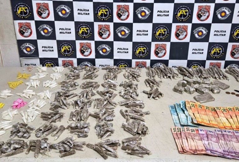 Zona sul tem três apreensões e 1.500 porções de drogas; dois adolescentes envolvidos
