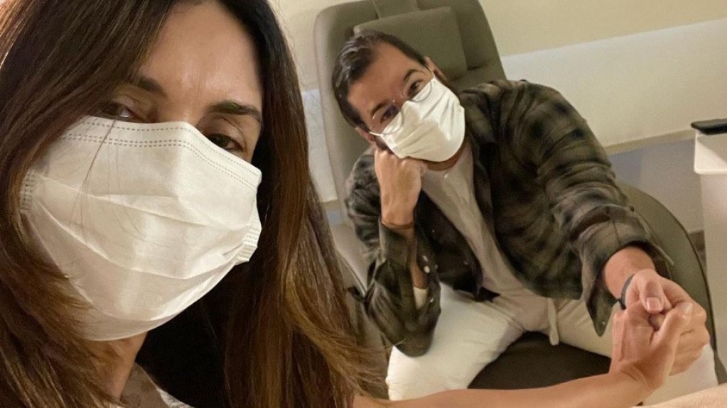 Túlio posa com Fátima Bernardes antes da cirurgia: "Cuidando dela" Túlio posa com Fátima Bernardes antes da cirurgia: "Cuidando dela"