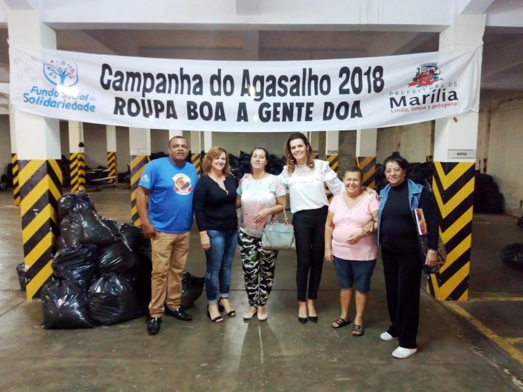 Campanha do Agasalho entrega  40 toneladas de roupas em Marília