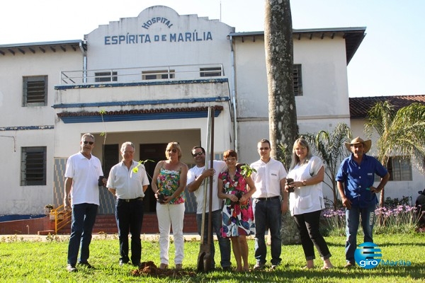 Rotary Coroados planta mudas de árvores no HEM