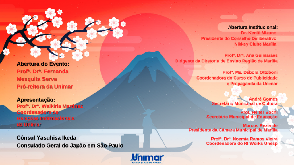 Unimar faz concurso cultural em homenagem aos 113 anos da Imigração Japonesa