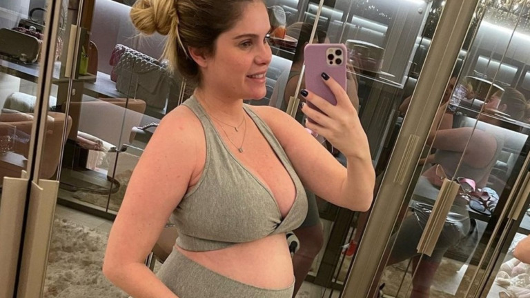 Grávida de sete meses, Bárbara Evans exibe diferenças de suas gestações: ‘Gêmeos’