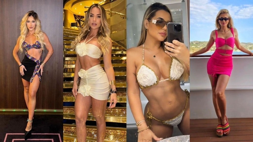 Reprodução/Instagram Virginia Fonseca, Gabi Martins, Deolane Bezerra e Lívia Andrade estão entre as celebridades convidadas do cruzeiro do Neymar