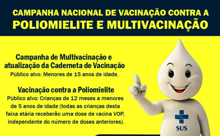 Marília fará Dia D para vacinação contra pólio e outras no sábado; veja endereços