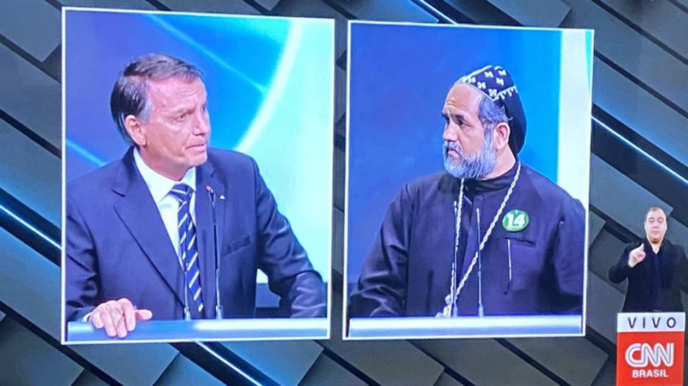 Ausência de Lula e dobradinha de Bolsonaro com padre marcam debate