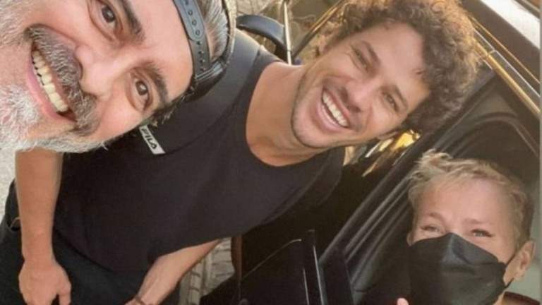Xuxa e Junno registram encontro com José Loreto e citam 'Pantanal'