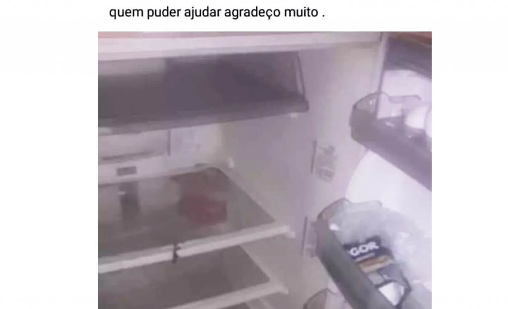 Menino mostra geladeira vazia, comove e salva Natal de família no Guarujá